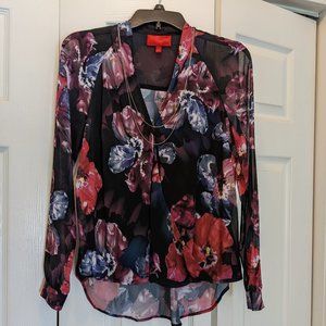 Jennifer Lopez Blouse with Built in Necklace